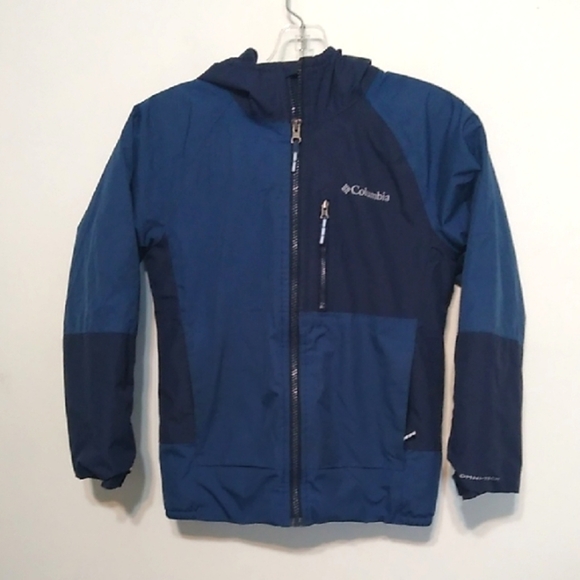 Columbia Kids Two-Tone Blue Omnitech Coat - size Small - Picture 1 of 8